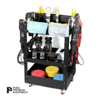 POKA PREMIUM EQUIPMENT Wheel stand detailing trolley