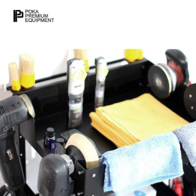 POKA PREMIUM EQUIPMENT Detailing trolley PRO 3 shelfs
