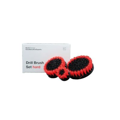 Koch Chemie Drill Brush Set Hard – комплект четки за почистване с машина – с твърд косъм